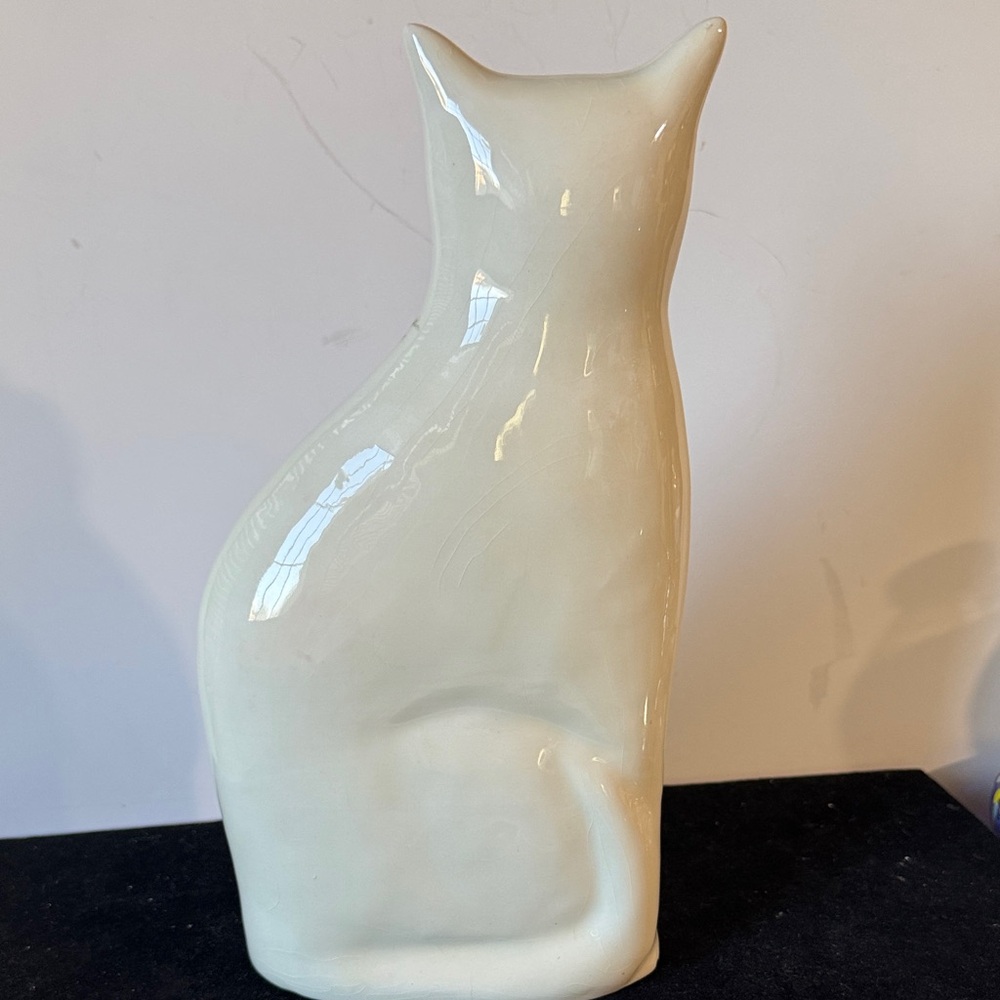 Rare vintage 1986 floral ceramic friendship cat figurine - Picture 8 of 12